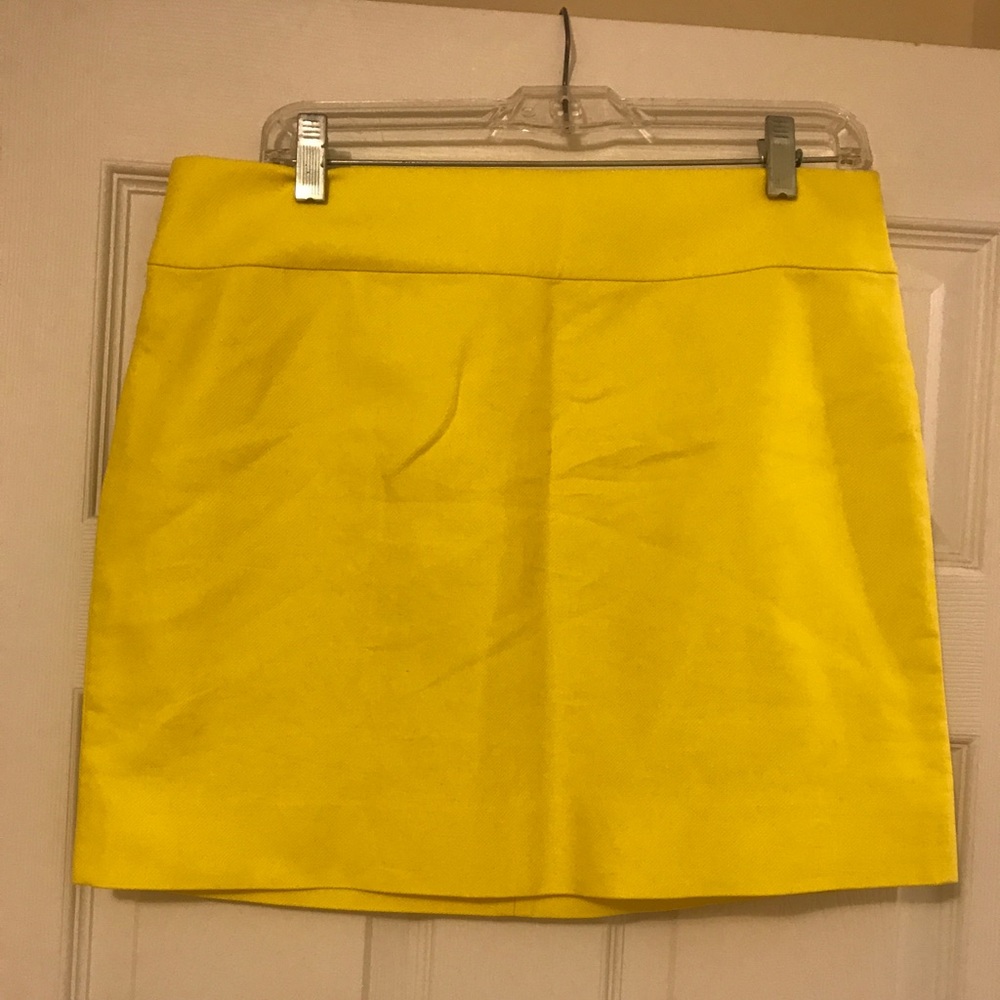 Jcrew Yellow Skirt Size 8